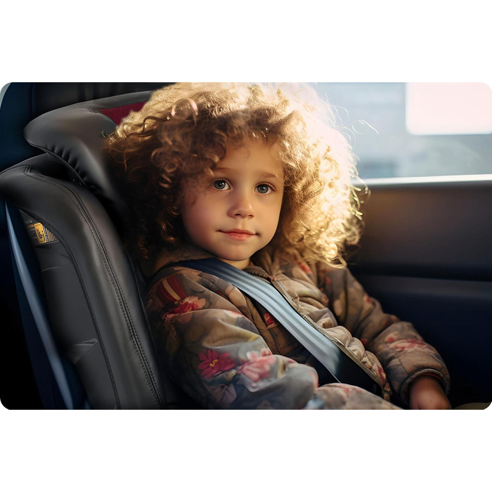 Автокрісло Nukido 15-36 кг для дітей 4-12 років ISOFIX, регулювання підголівника та нахилу, Louis (Червоний)