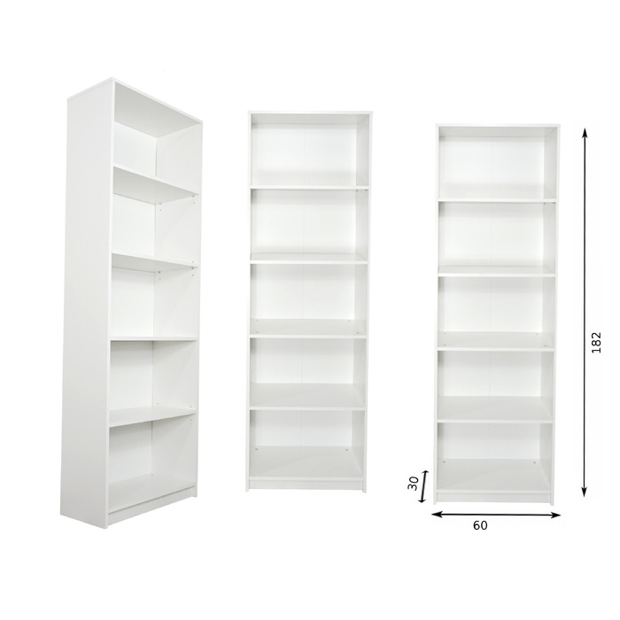 Стелаж SaraMeble 60 x 30 x 182 см, білий