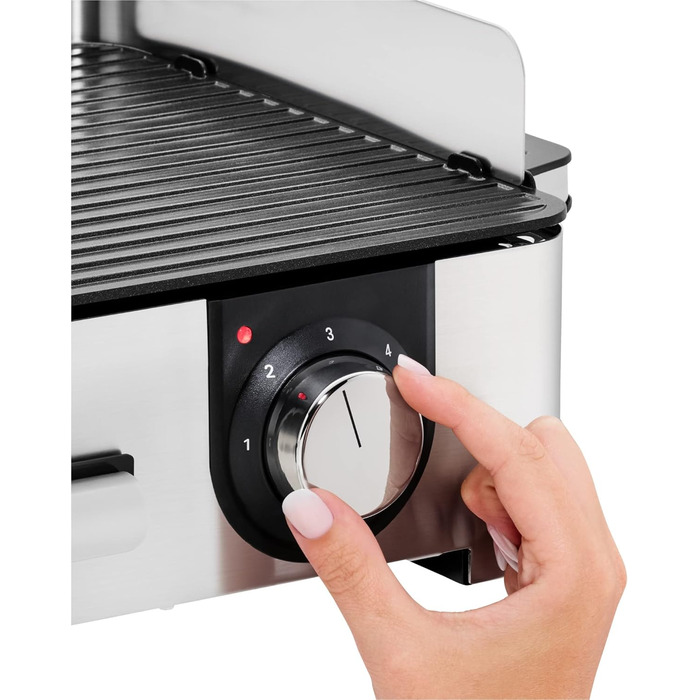 Електрогриль WMF Lono Master Grill 50x28 см з двома зонами нагріву, нержавіюча сталь, для барбекю