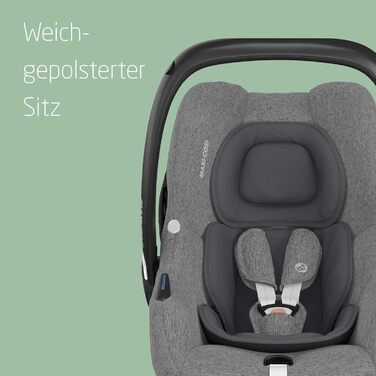 Автокрісло Maxi-Cosi CabrioFix i-Size 0-12 міс., до 12 кг, Select Grey - легке та безпечне для немовлят