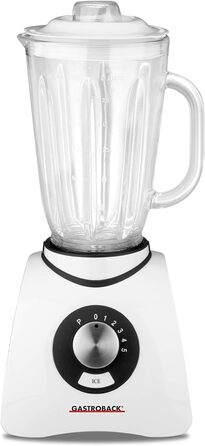 Блендер Gastroback 40898 Vital Basic 600 Вт з Ice-Crush, 1.5 л, пластик, білий