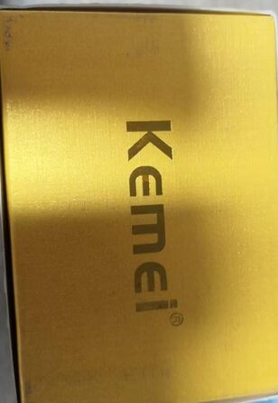 Kemei 2293 Професійна машинка для стрижки волосся та бороди для чоловіків, бездротова, з Т-подібним лезом, акумуляторна, помаранчева