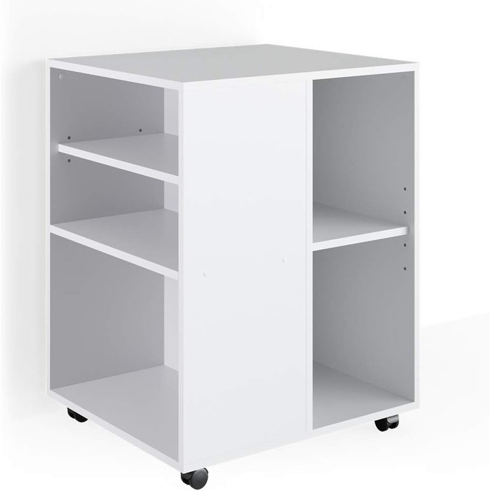 Тумба для офісу Vicco Rollcontainer, біла, 59x53 см