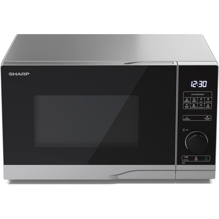 Мікрохвильова піч SHARP PS234AES 900 Вт, 10 режимів, розморожування, срібляста, 483x281x377 мм