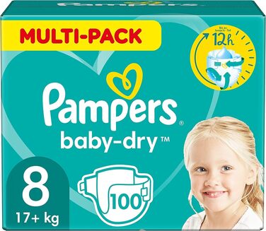 Підгузки Pampers Baby Dry розмір 3 Midi (4-9 кг), велика упаковка на місяць, 198 шт.
