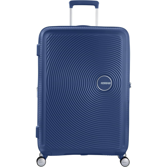 Валіза American Tourister Soundbox Spinner L, розширена, 77 см, 97/110 л, темно-синя (Midnight Navy)
