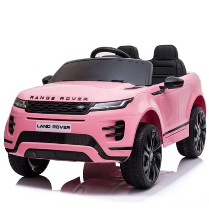 Електромобіль дитячий Range Rover Evoque 12V рожевий, ліцензійна модель FINOOS