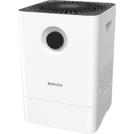 Зволожувач та мийка повітря BONECO W200, 4,5 л, для приміщень до 50 м², дуже тихий (27 дБ), 2 режими, авто-вимкнення, білий