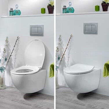 Унітазне сидіння Bemis Click & Clean D-форма, мікроліфт, антибактеріальний пластик, знімне, легкий монтаж, білий