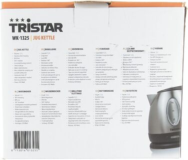 Електрочайник Tristar WK-1325, 1,2 л, 850 Вт, для кемпінгу