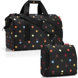 Дорожня сумка Reisenthel Allrounder L з великою косметичкою Toiletbag XL, горошок