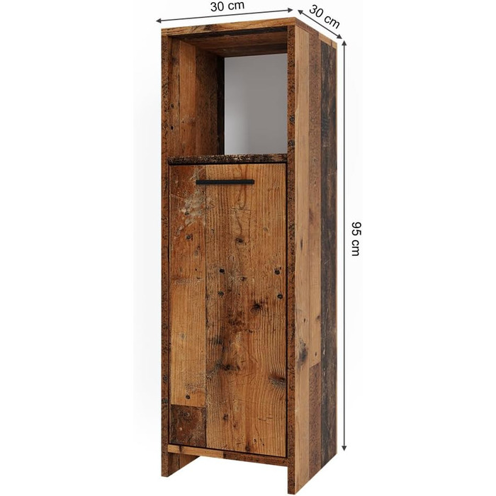 Пенал для ванної Vicco Kiko, дуб рустикальний, 30x95 см
