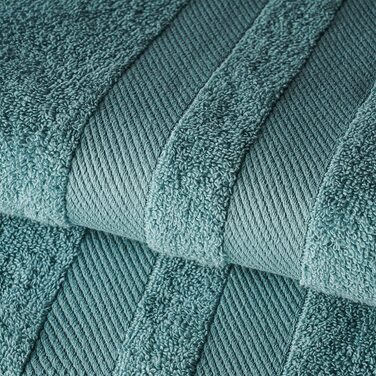 Набір рушників Homewell – м’які та поглинаючі, 100% бавовна, Oeko-Tex 100, 5 гостьових рушників 30x50 см, бірюзові