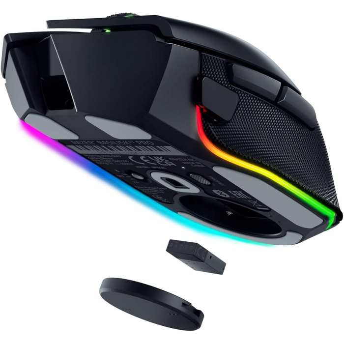 Бездротова ігрова миша Razer Basilisk V3 Pro з оптичним сенсором Focus Pro 30K, колесом HyperScroll та RGB-підсвіткою Chroma, чорна