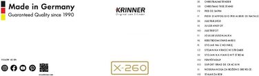 Підставка для ялинки KRINNER X-260 з педаллю та баком 3,5 л, для дерева до 2,6 м, Німеччина