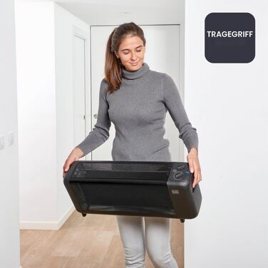 Масляний радіатор BLACK+DECKER BXRA2300E, 1500 Вт, 11 секцій, з термостатом та захистом від перегріву, чорний
