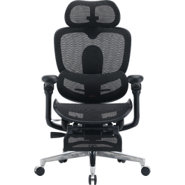 Крісло офісне Sihoo C500 V2 Black з підставкою для ніг