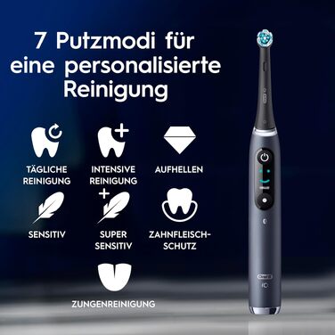 Електрична зубна щітка Oral-B iO Series 9, набір з 2 шт (Чорна та Рожева), 3 додаткові насадки та футляр