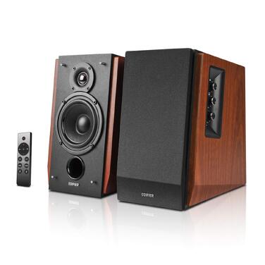 Edifier R1700BTs - Активні Bluetooth колонки 2.0 з сабвуфером, 66 Вт, коричневі, дерев'яний корпус