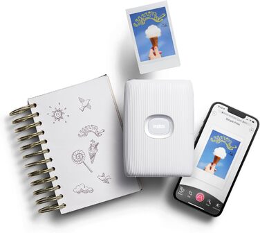 Друк фото з телефону INSTAX Mini LINK 2, Компактний принтер, Білий, Clay White