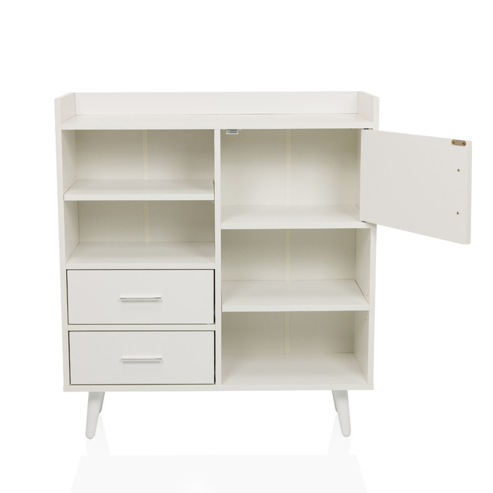 Сервант / комод MYRDAL 80x30x90 см 2 висувних ящика 1 двері білий hjh LIVING