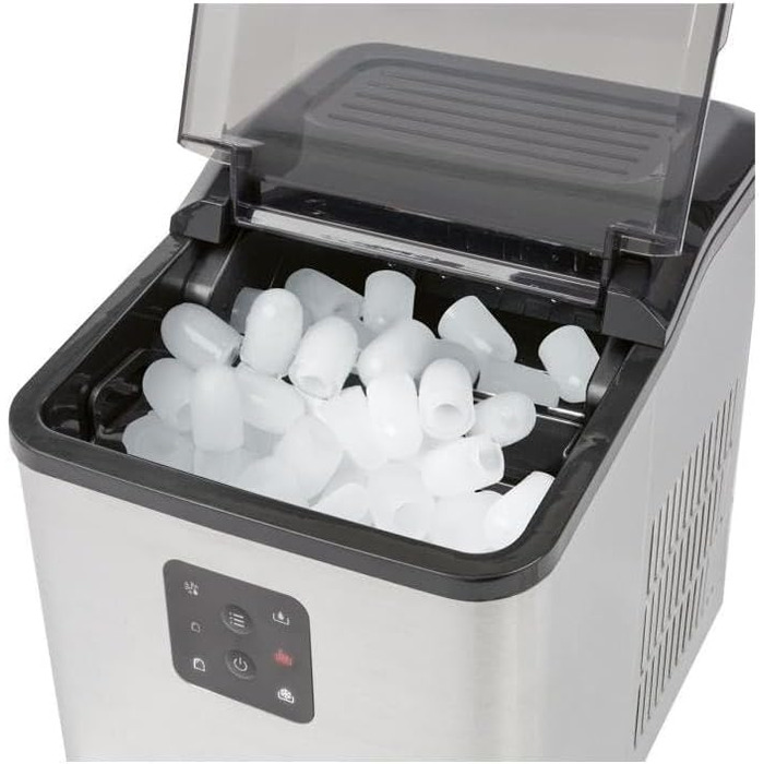 Льодогенератор ProfiCook PC-EWB 1253, 12 кг/добу, 2 розміри кубиків, 1,5 л бак, швидке приготування льоду, з лопаткою