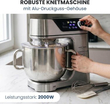 Кухонна машина ProfiCook PC KM 1338, 2000 Вт, чаша 11 л, 12 рівнів швидкості, багатофункціональний кухонний комбайн