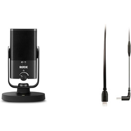 Студійний конденсаторний мікрофон RØDE NT-USB Mini з кабелем SC15 USB-C для iOS, подкастів, стрімінгу, вокалу та інструментів