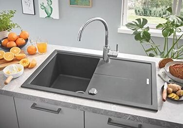 Змішувач кухонний GROHE Concetto з висувним душем, поворотний 360°, хром - 31483002