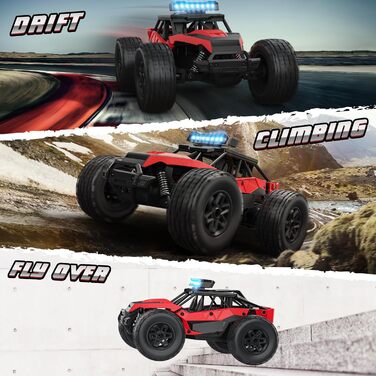 Радіокерований позашляховик Monster Truck для дітей та хлопчиків 6-12 років, чорний, 2.4GHz пульт, подарунок