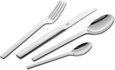Столовий набір ZWILLING Minimale 68 предметів для 12 осіб, матова нержавіюча сталь 18/10, сріблястий, преміум якість