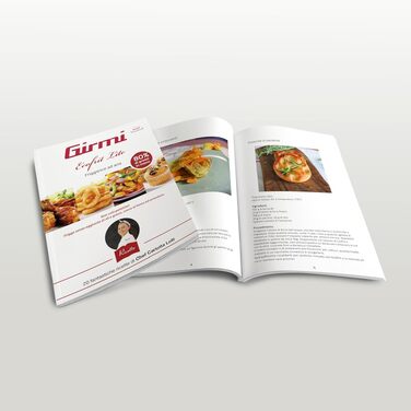 Аерофритюрниця Girmi FG27 Ecofrit Lite, 4.2 л, 1400 Вт, цифровий дисплей, 8 програм, таймер, без BPA та PFOA, сіра