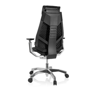 Офісне крісло GENIDIA PRO з тканини, чорне hjh OFFICE