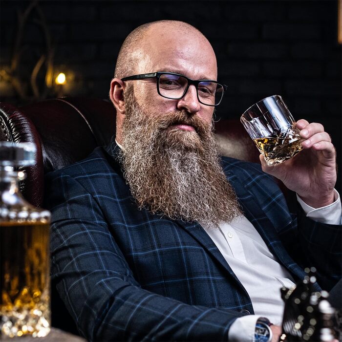 Набір склянок для віскі Whisiskey, 4 тумблери по 300 мл, подарунковий набір для чоловіків, класичні келихи для віскі в коробці