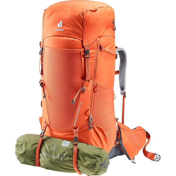 Жіночий трекінговий рюкзак Deuter Aircontact Core 65+10 SL, паприка-графіт, 65+10 л