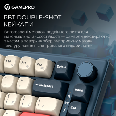 Бездротова механічна клавіатура GamePro Asgard Yord (MK266BL)