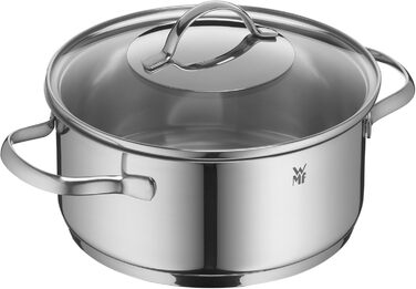 Набір каструль WMF Provence Plus 5 шт. для індукції, з кришками, полірована нержавіюча сталь, без покриття