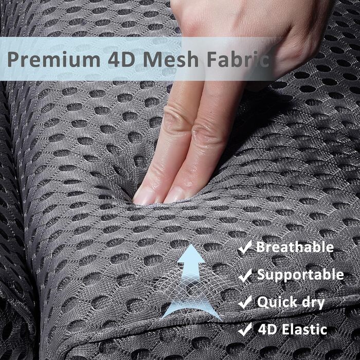 Подушка для ванни та спа з 4D AirMesh, з присосками, для голови та спини, комфортна ортопедична подушка для шиї для домашнього спа та гідромасажних ванн