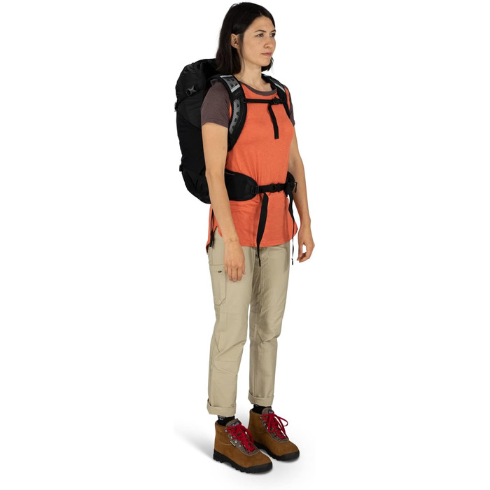 Рюкзак Osprey Hikelite 28 л чорний M-L для туризму