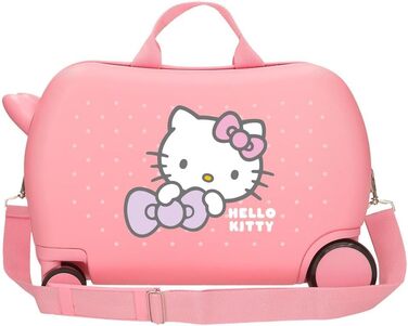 Дитяча валіза Hello Kitty My Favourite Bow, ABS, 4 подвійні колеса, рожевий