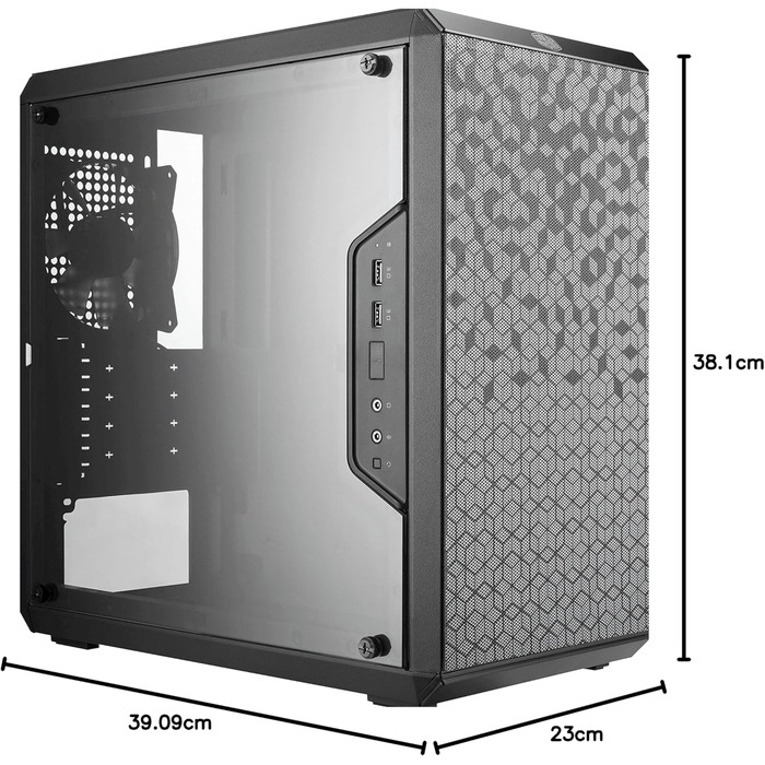 Корпус для ПК Cooler Master MasterBox Q300L, Micro-ATX/Mini-ITX, USB 3.0, прозоре бокове вікно