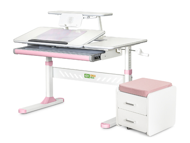 Комплект (S) Evo-Kids TH-320 Pink (парта + тумба) (арт.TH-320 + BD C3_PINK)