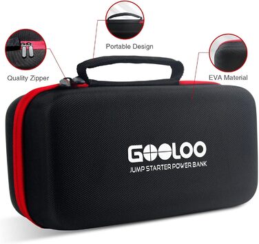 Powerbank GOOLOO GT6000 для запуску двигуна: пусковий пристрій, зарядний пристрій 2-в-1, LED ліхтарик, дисплей 3.2