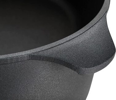 Браcер Woll Nowo Titanium з антипригарним покриттям, алюмінієвий, 6 л, 32x22 см, з жароміцною скляною кришкою, для газових, електричних, галогенових та склокерамічних плит, не для індукції