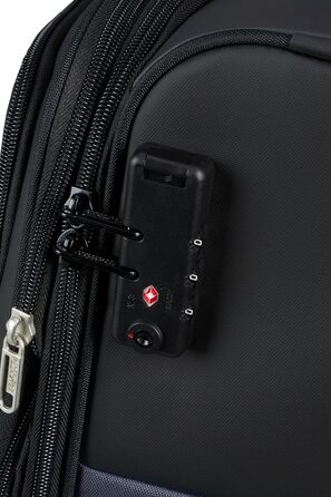 Валіза American Tourister Daring Dash Spinner L, розширювана, 77 см, 107/117 л, чорна/сіра