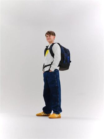 Шкільний рюкзак Satch Pack Seismic Blue — синій, універсальний розмір