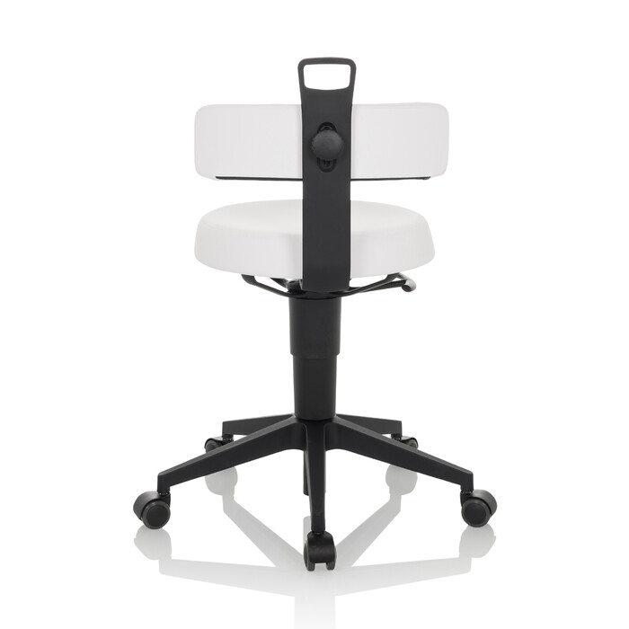 Робочий табурет / балансирне крісло TOP WORK FLEX PU white hjh OFFICE
