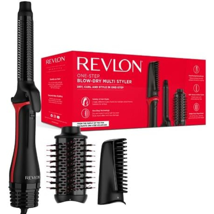 Фен-стайлер Revlon One-Step 3-в-1: фен, стайлер, плойка, знімна насадка, чорний