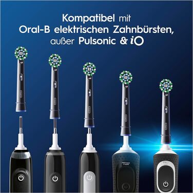 Смінні насадки для електричної зубної щітки Oral-B PRO CrossAction, чорні, 12 шт.