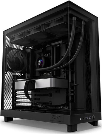 Корпус для ПК NZXT H6 Flow Black, вентиляція, ATX, чорний